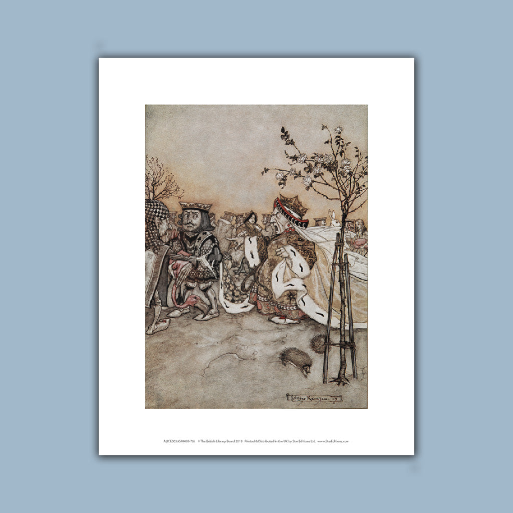 Alice in Wonderland - Croquet Match Art Print
