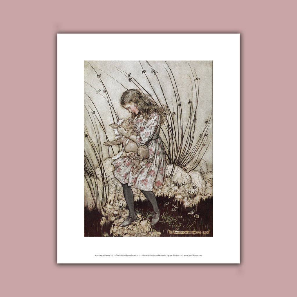 Alice in Wonderland - Carrying Pig Art Print