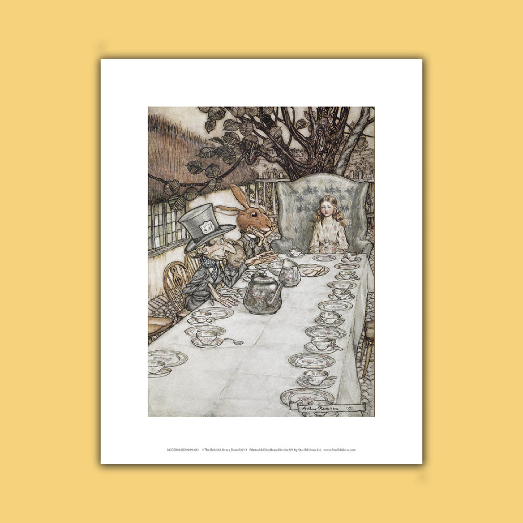 Alice in Wonderland - Mad hatter's Tea party Art Print