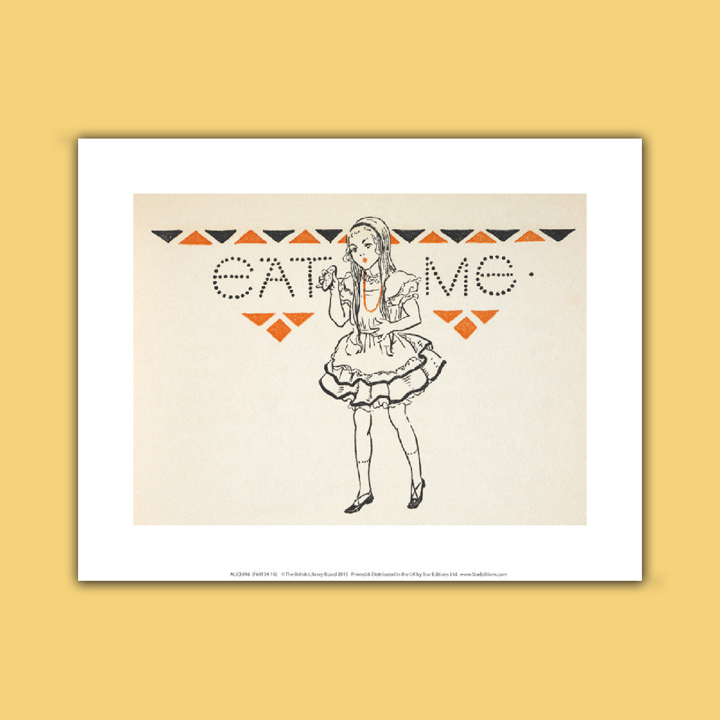 Alice in Wonderland - Eat Me Art Print