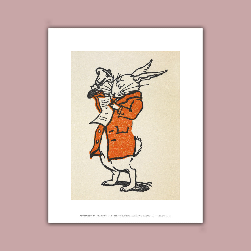 Alice in Wonderland - White rabbit  Art Print
