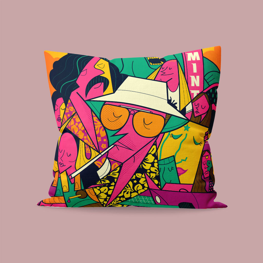 Fear and Loathing in Las Vegas Cushion