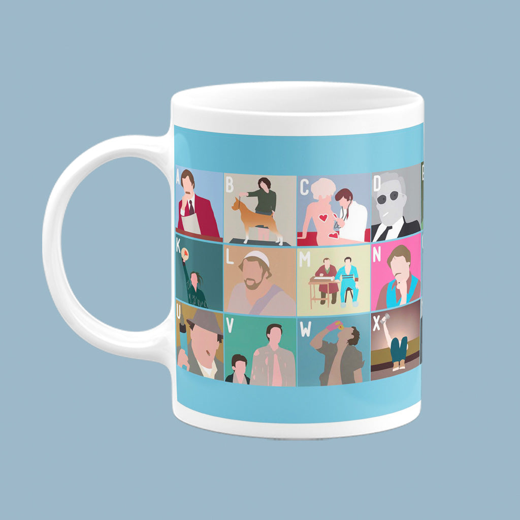 Comedy Film Alphabet  Mug