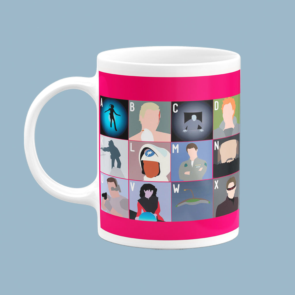 Sci-Fi Film Alphabet Mug