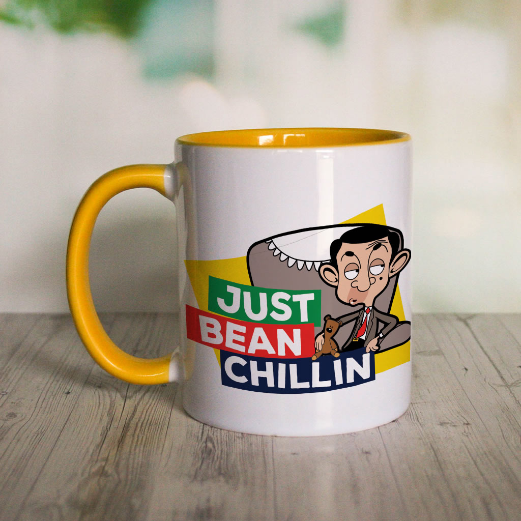 Just Bean Chillin Coloured insert mug (Lifestyle)