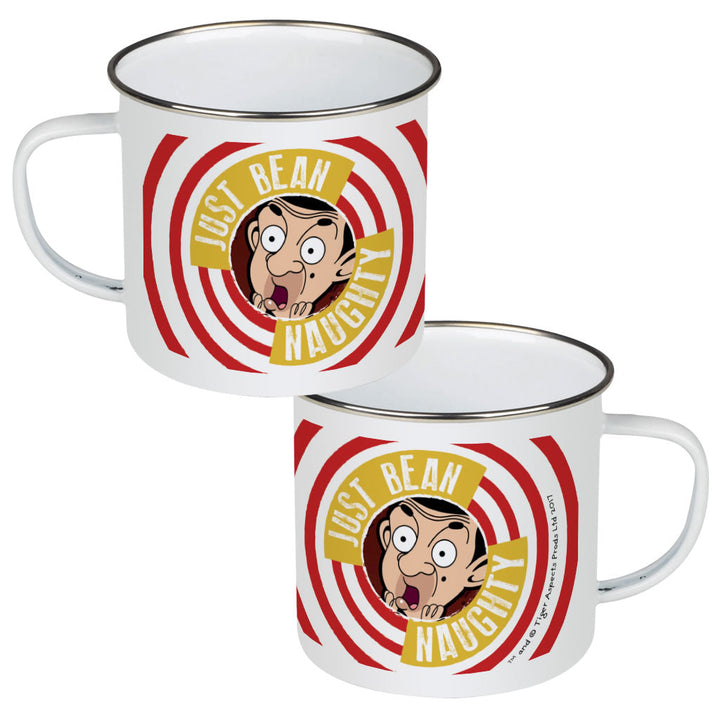 Just Bean Naughty Enamel Mug