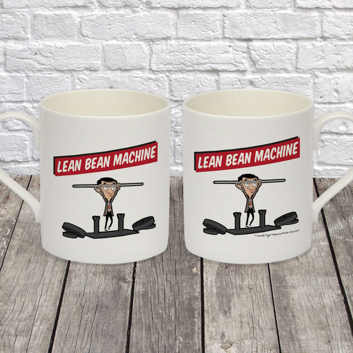 Lean Bean Machine Bone China Mug (Lifestyle)