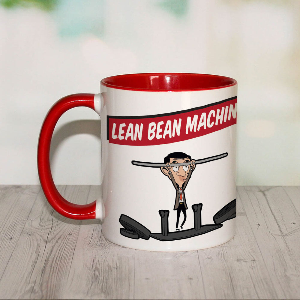 Lean Bean Machine Coloured insert mug (Lifestyle)