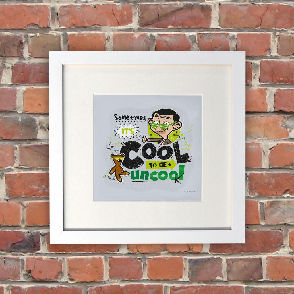 Sometimes It's Cool To Be Uncool White Framed Print (Lifestyle)