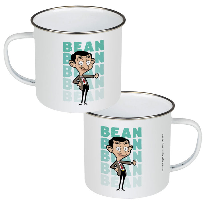 Bean Thumbs Up Enamel Mug