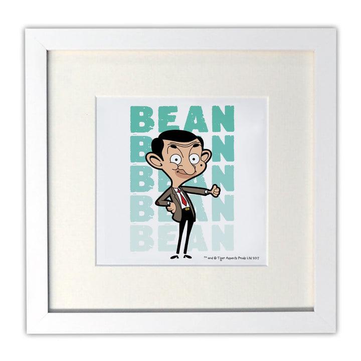 Bean Thumbs Up Mounted Art Print