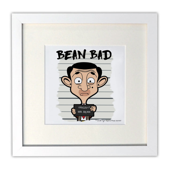 Bean Bad Mounted Art Print