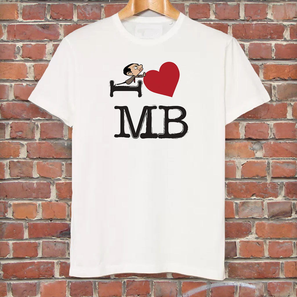 Black I Heart Mr Bean T-Shirt (Lifestyle)