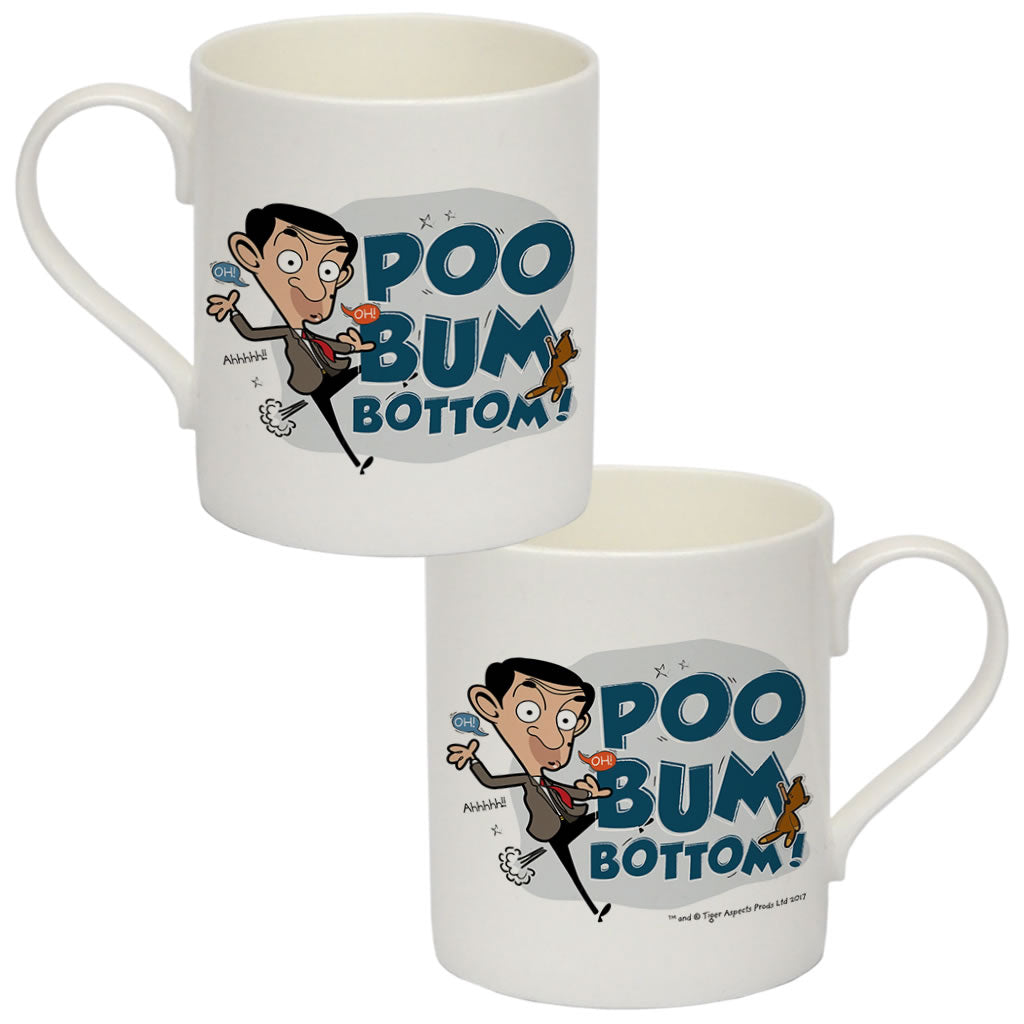 Poo Bum Bottom Bone China Mug
