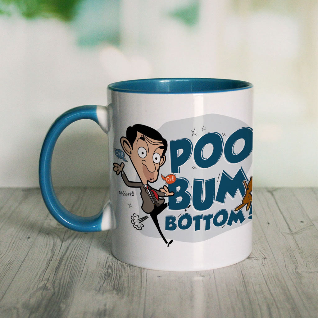 Poo Bum Bottom Coloured insert mug (Lifestyle)