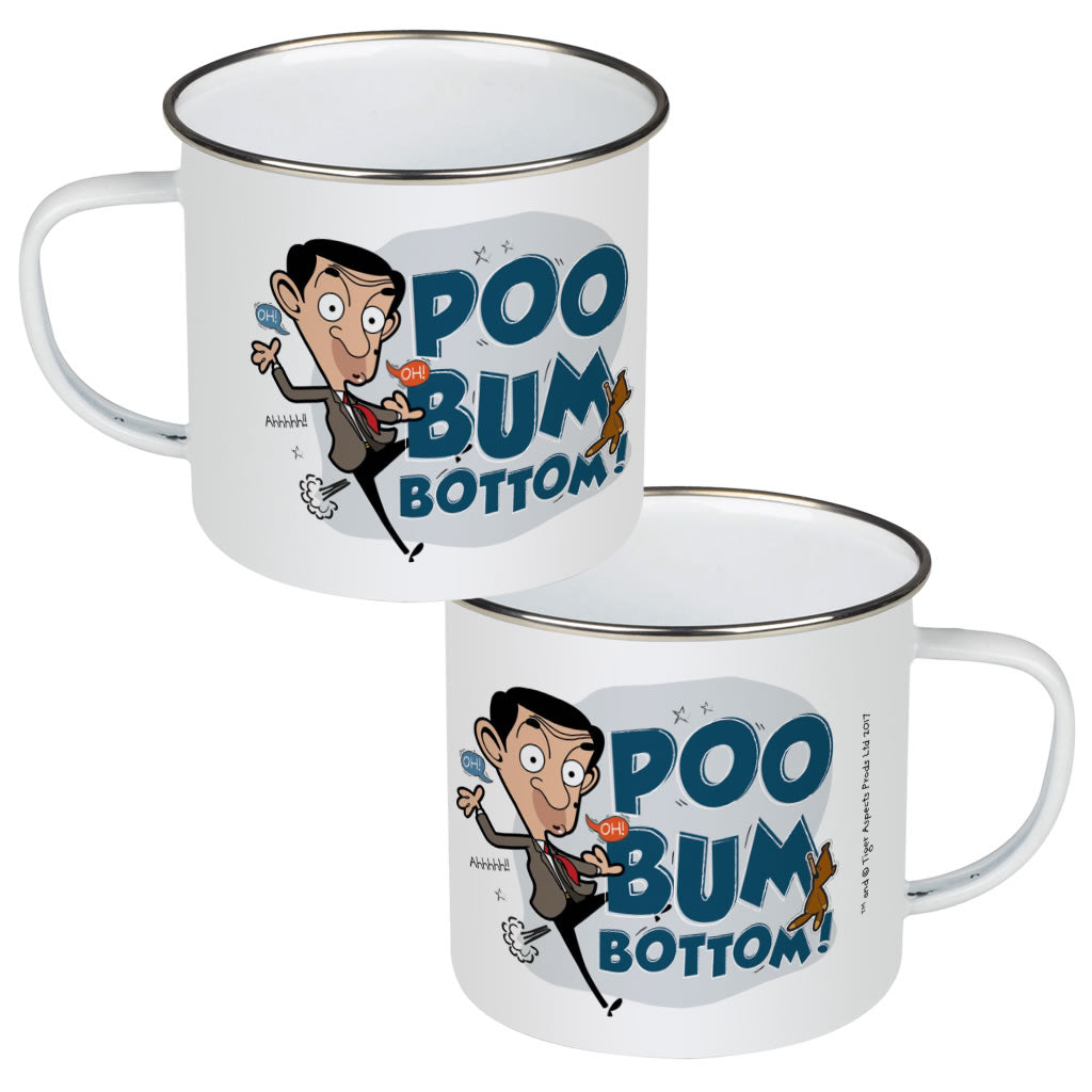Poo Bum Bottom Enamel Mug