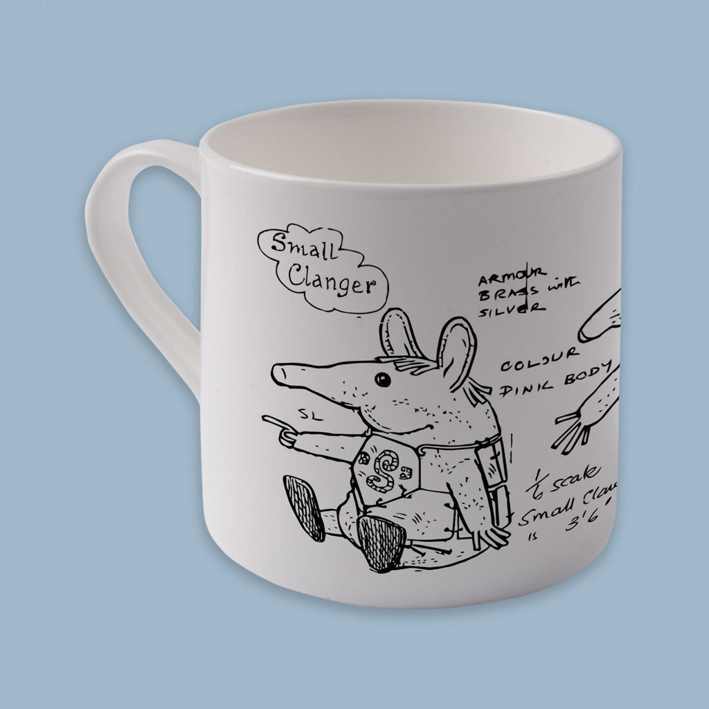 Clangers Sketch Art Small Clanger Bone China Mug