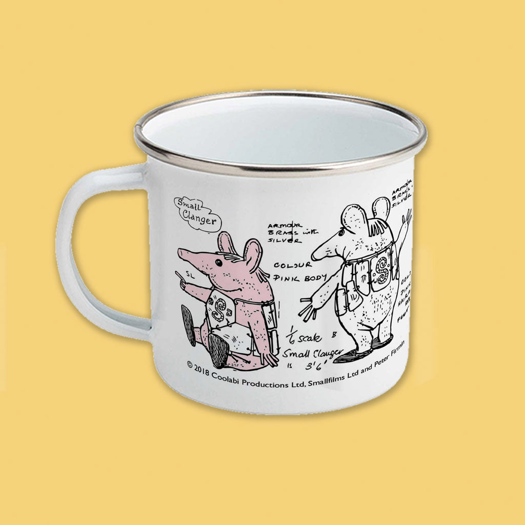 Clangers Sketch Art Small Clanger Enamel Mug