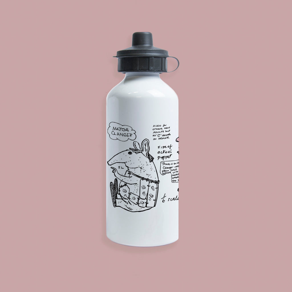 Clangers Sketch Art Major Clanger Water Bottle