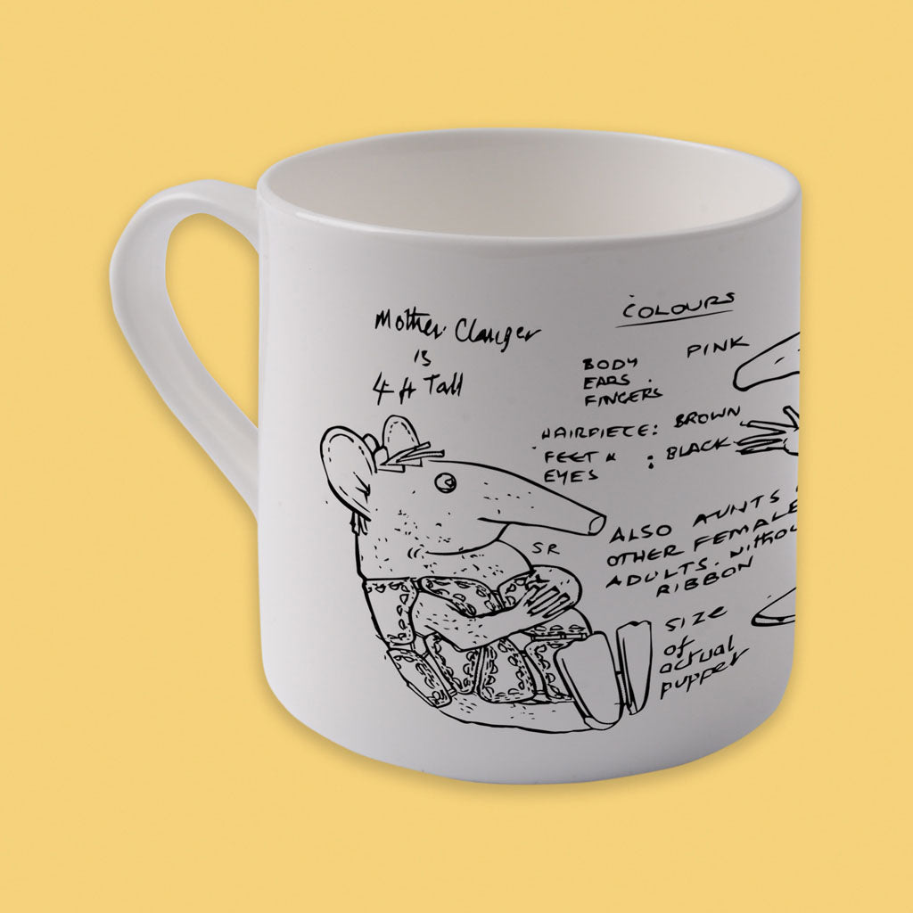 Clangers Sketch Art Mother Clanger Bone China Mug