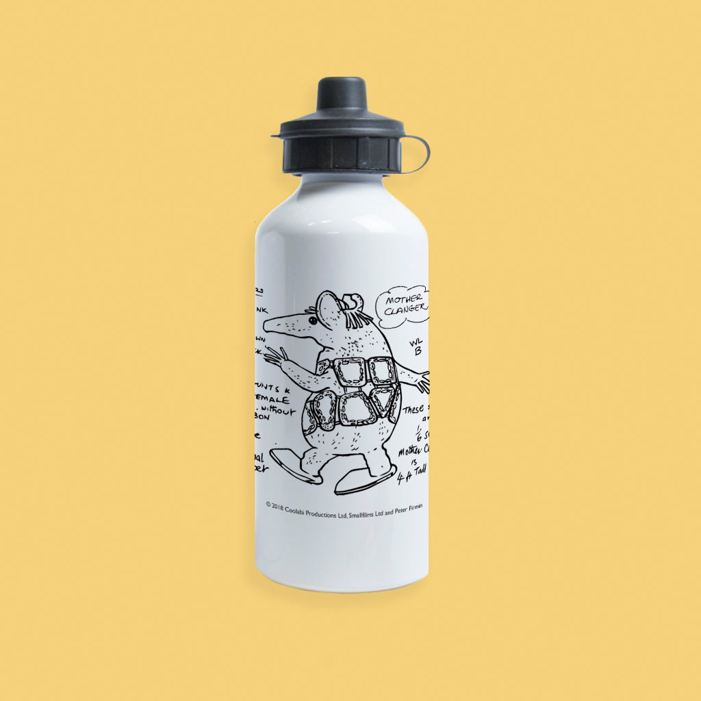 Clangers Sketch Art Mother Clanger Water Bottle