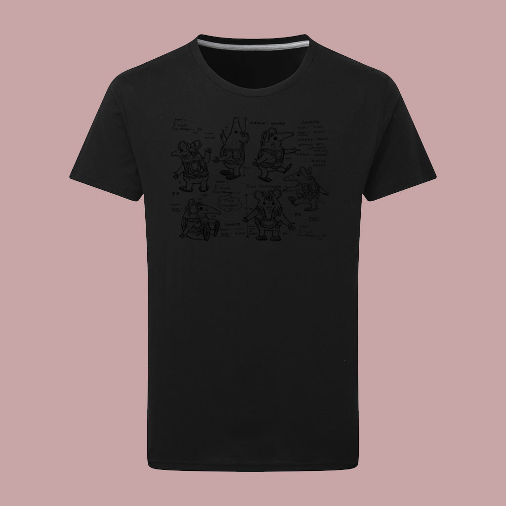 Clangers Sketch Art Tiny Clanger T-Shirt