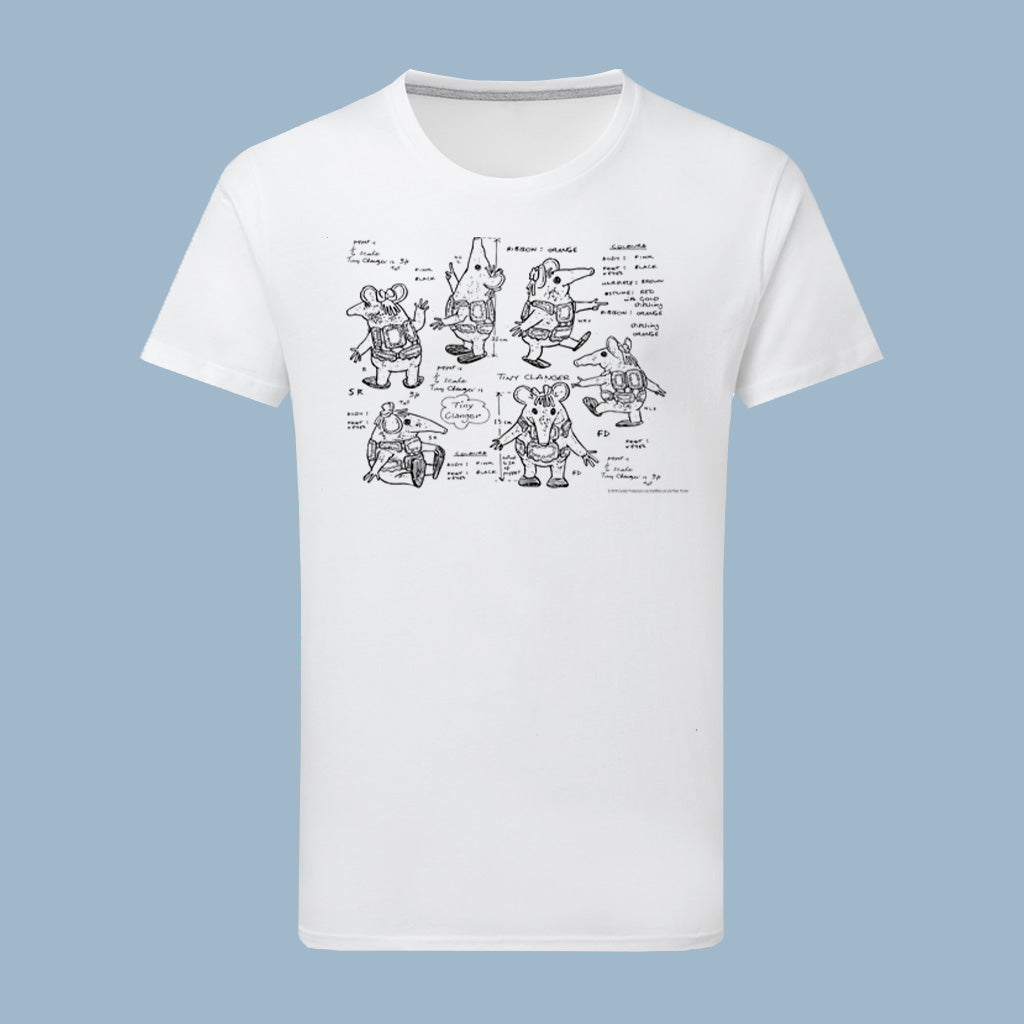 Clangers Sketch Art Tiny Clanger T-Shirt