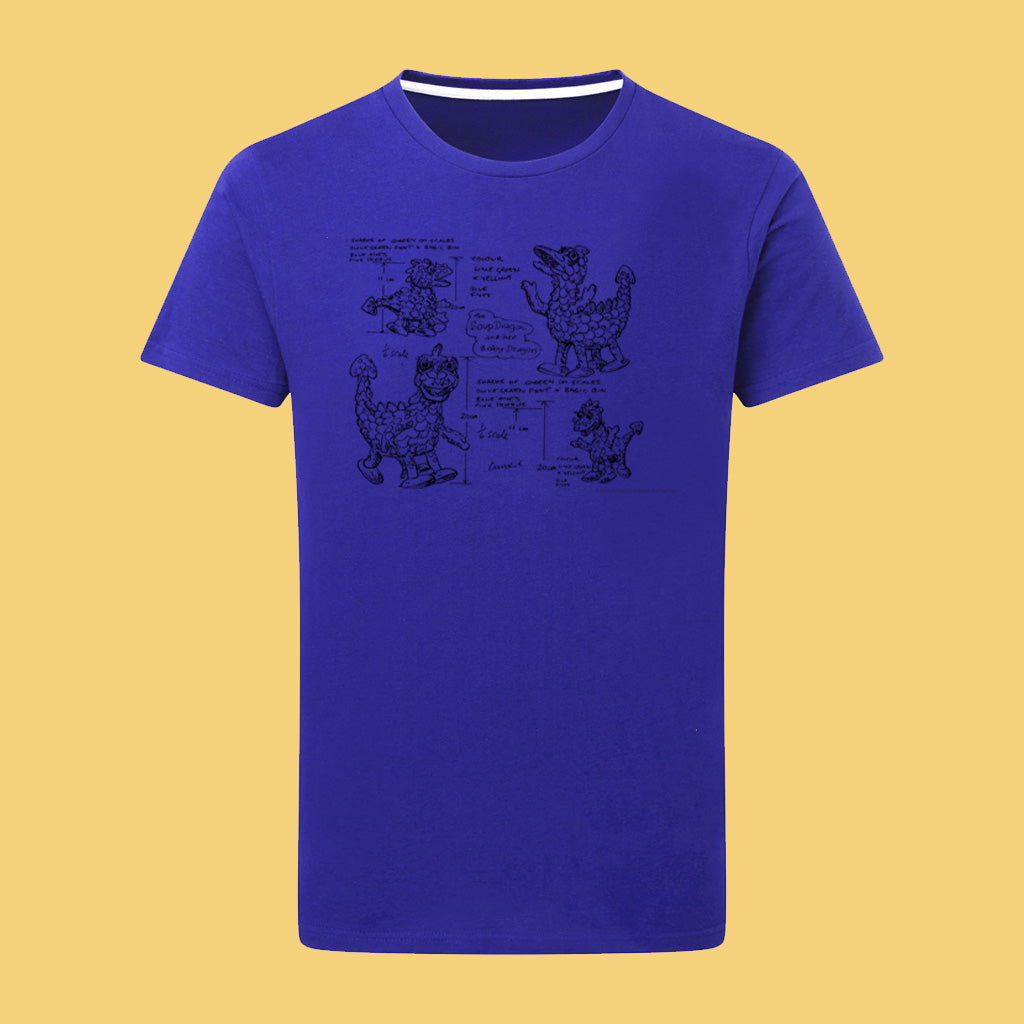 Clangers Sketch Art Soup Dragon T-Shirt