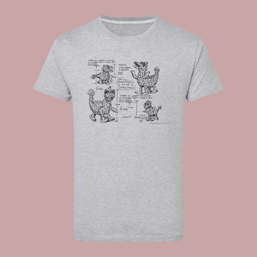 Clangers Sketch Art Soup Dragon T-Shirt