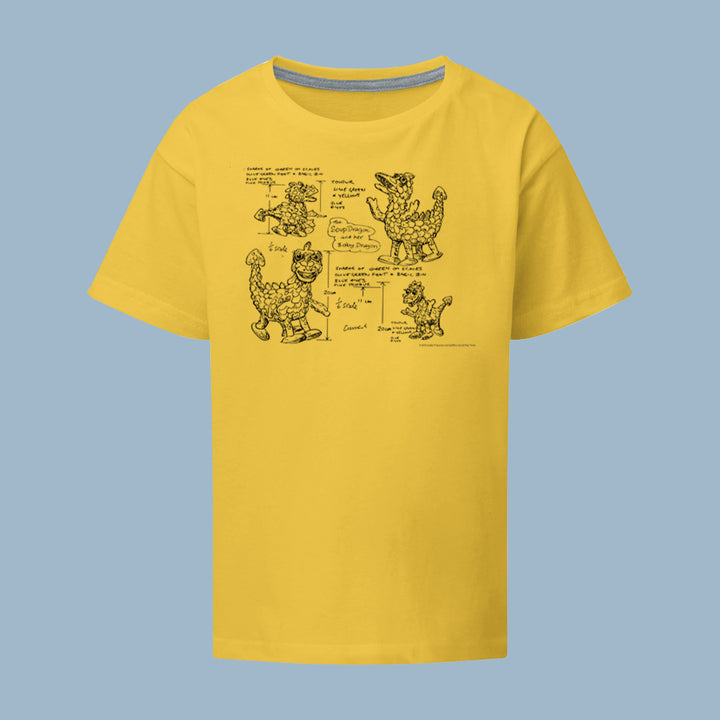 Clangers Sketch Art Soup Dragon T-Shirt