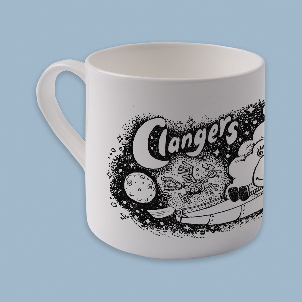 Clangers Sketch Art Space Bone China Mug