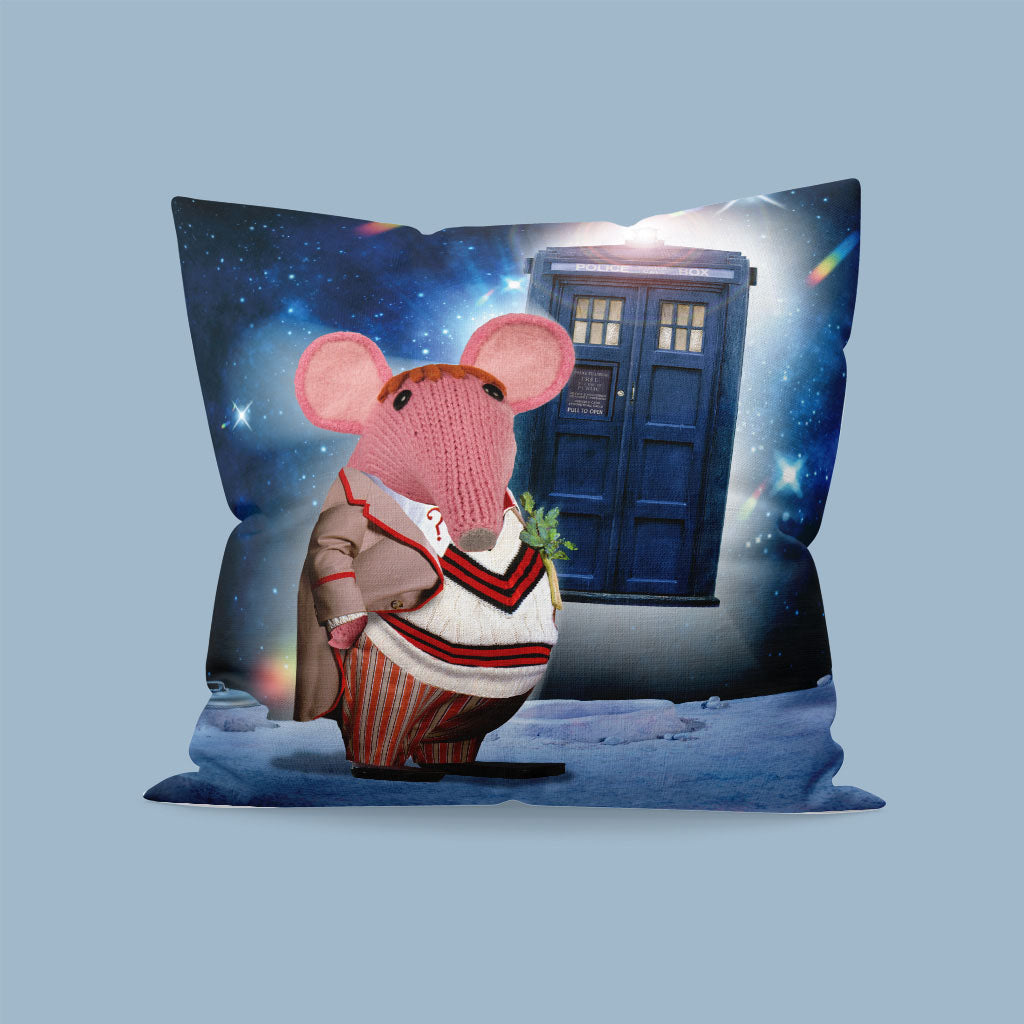 DoppelClangers - Fifth Doctor Cushion