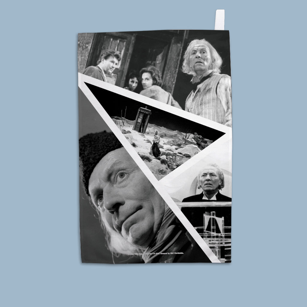 First Doctor Photographic Tea Towel