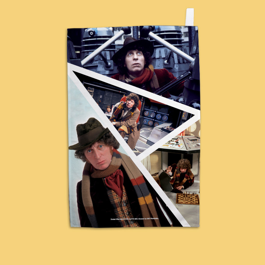 Fourth Doctor Photographic Tea Towel