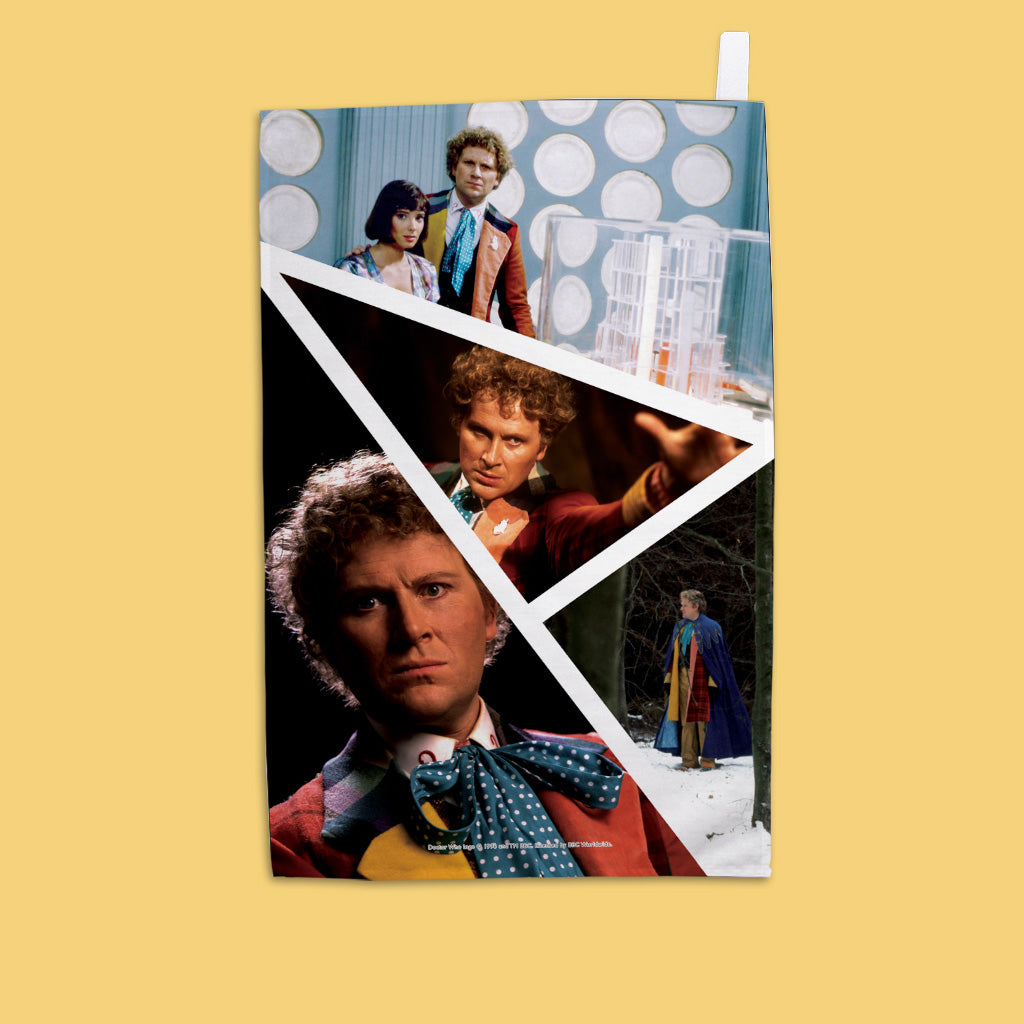 Sixth Doctor Photographic Tea Towel