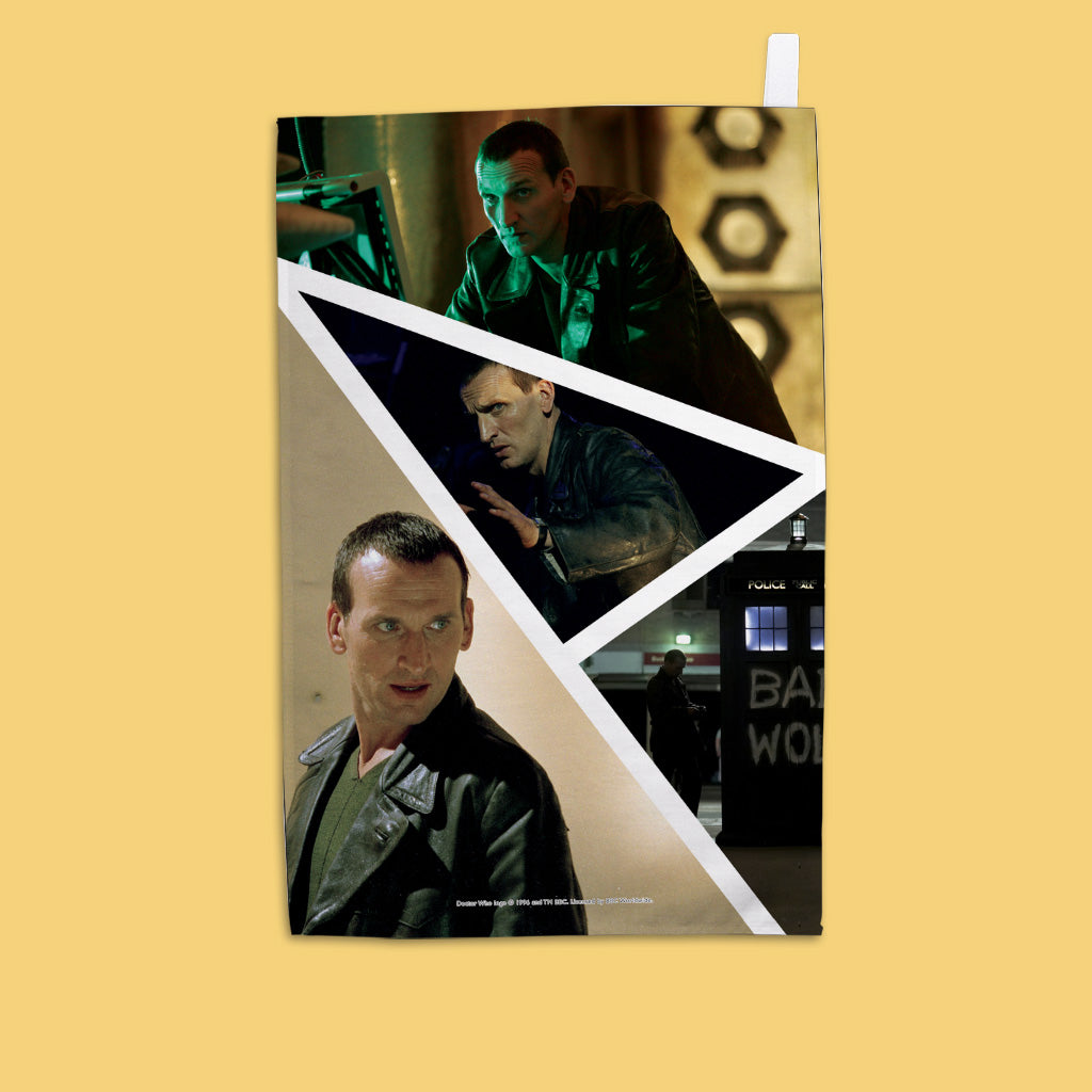 Ninth Doctor Photographic Tea Towel