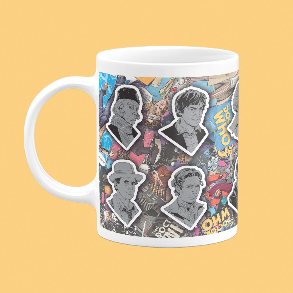 Twelve Doctors Comic Mug