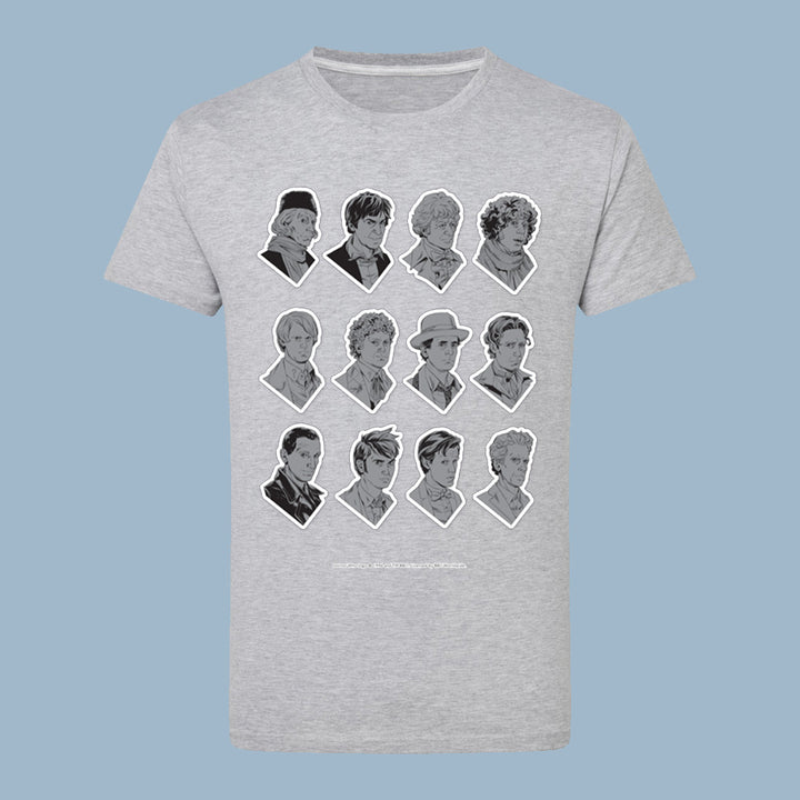 Twelve Doctors Comic T-Shirt