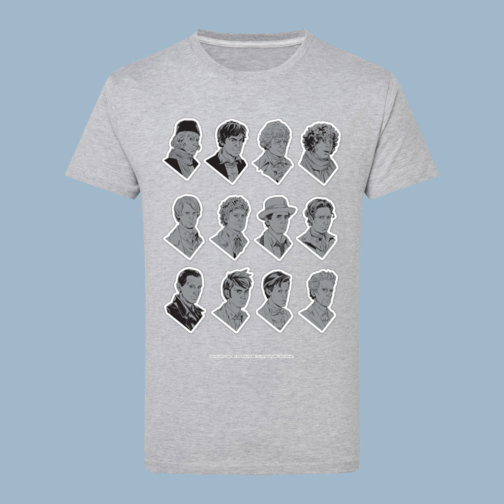 Twelve Doctors Comic T-Shirt