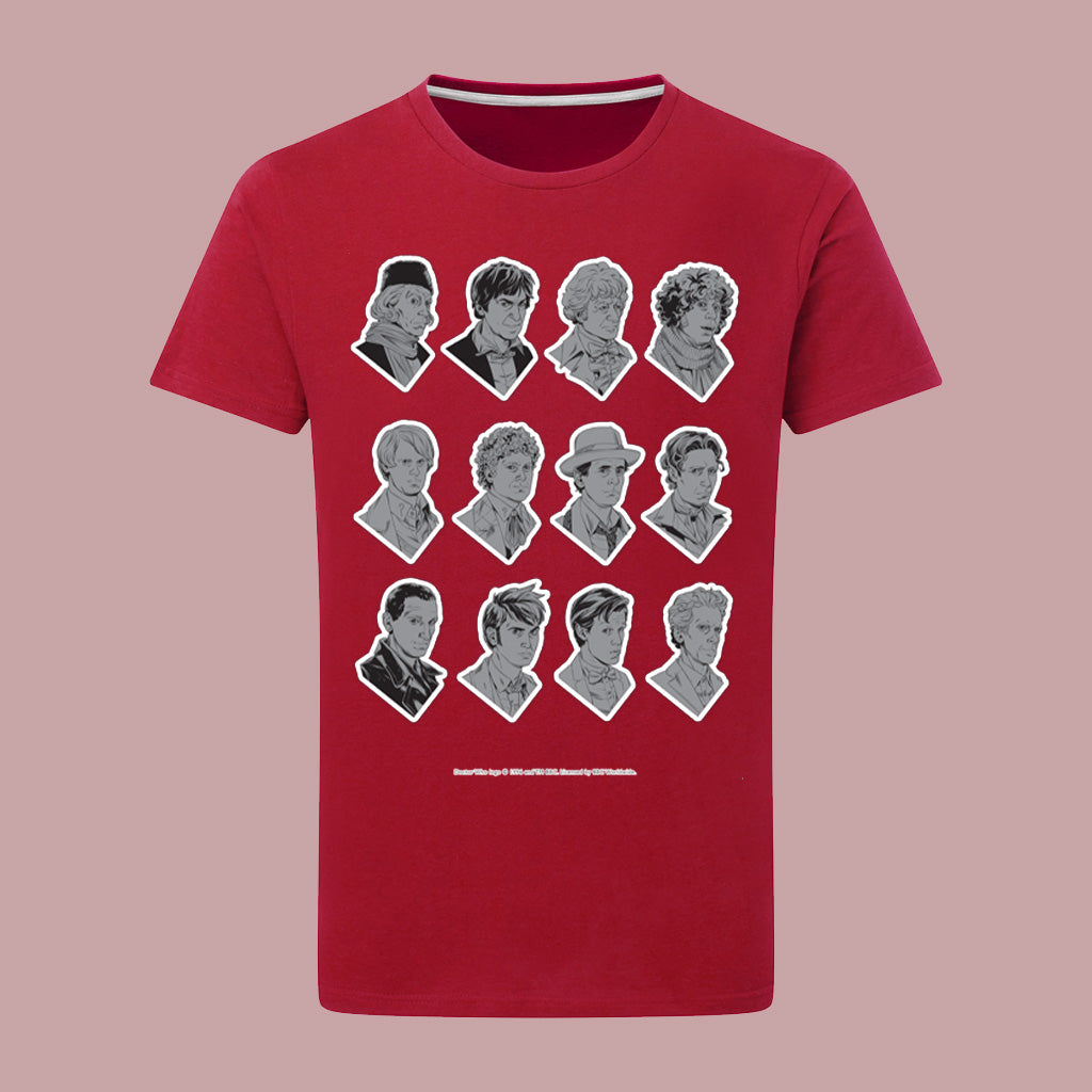 Twelve Doctors Comic T-Shirt