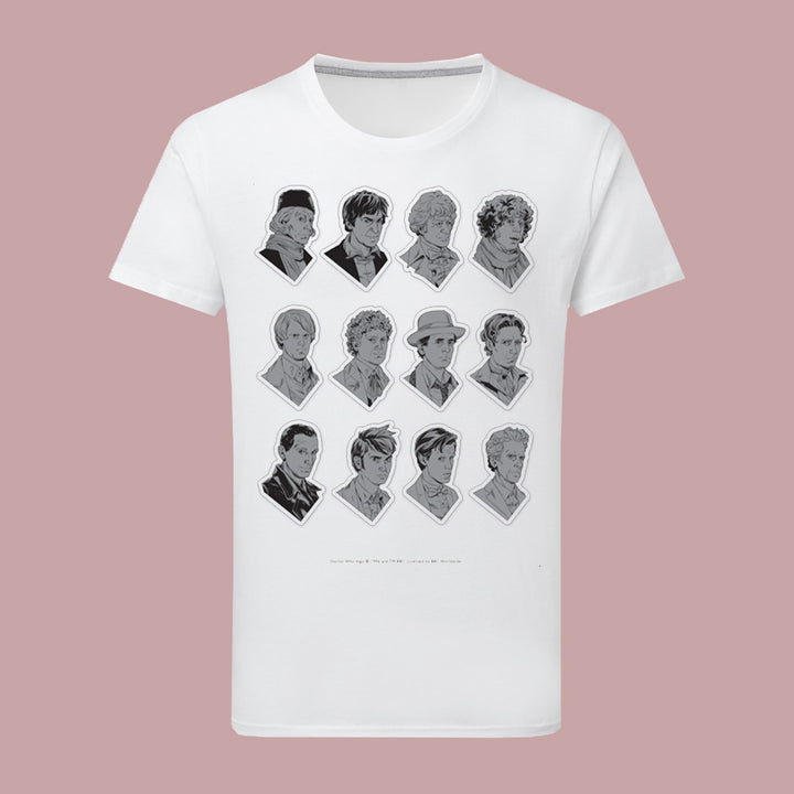 Twelve Doctors Comic T-Shirt