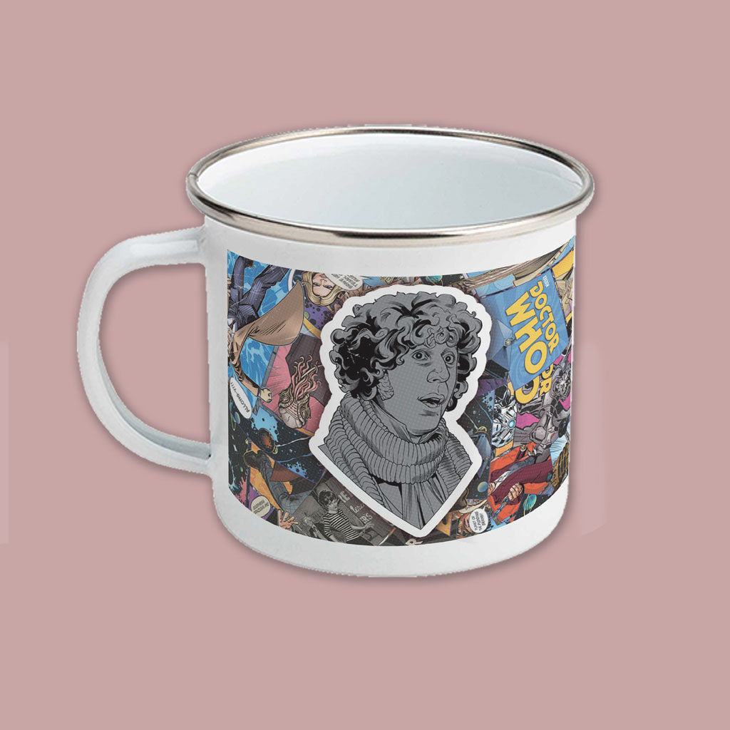 Fourth Doctor Comic Enamel Mug