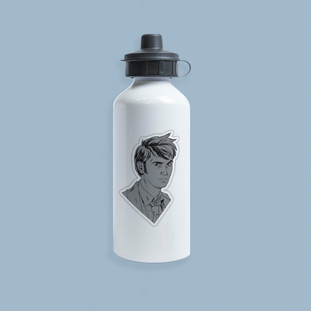 Tenth Doctor Comic Water Bottle