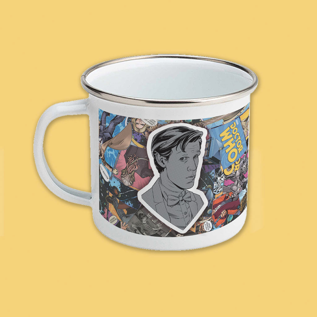 Eleventh Doctor Comic Enamel Mug