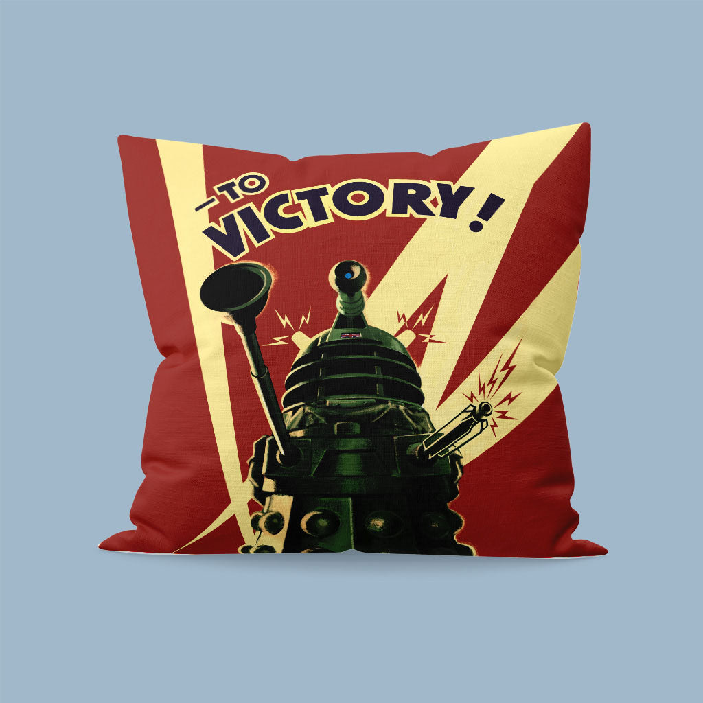 Dalek 'TO VICTORY!' Cushion