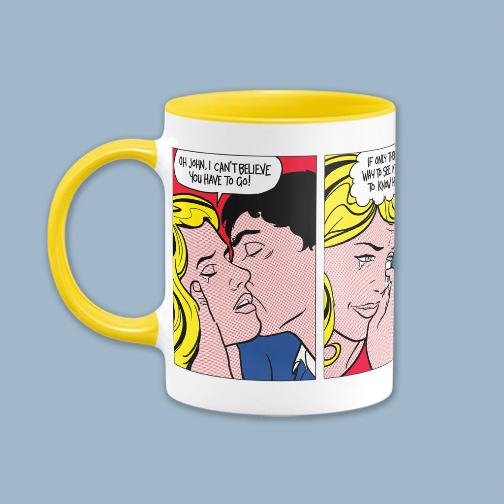 TARDIS - Lichtenstein Coloured Insert Mug