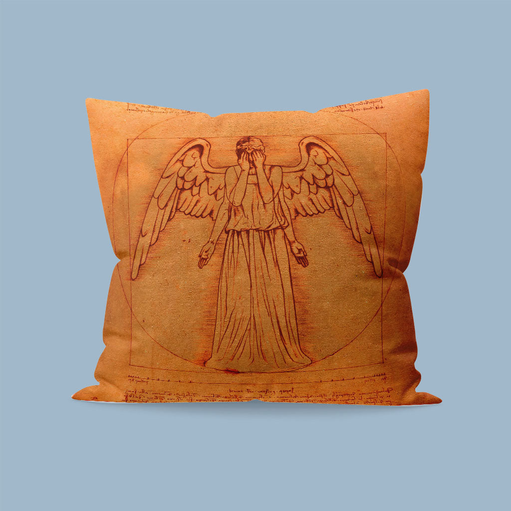 Weeping Angel - Da Vinci Square Cushion