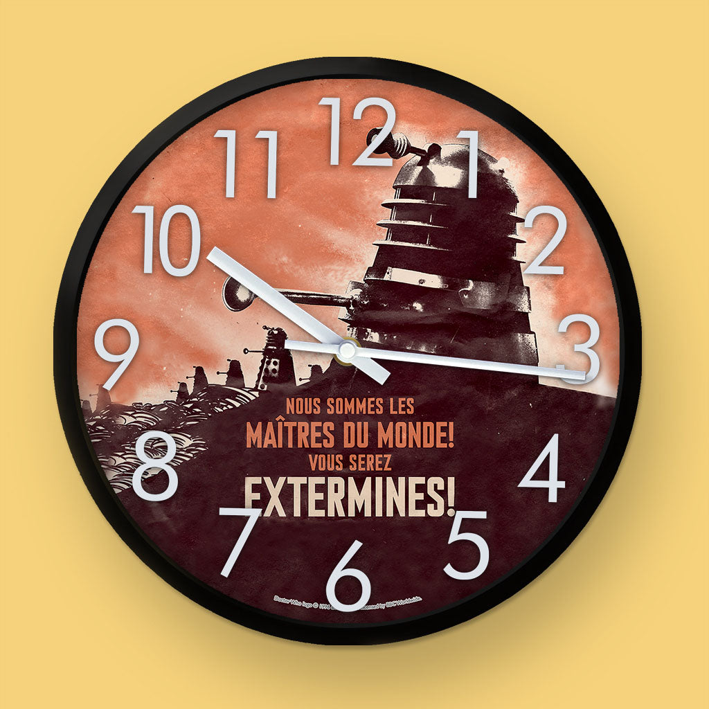 Dalek 'EXTERMINES!' Clock