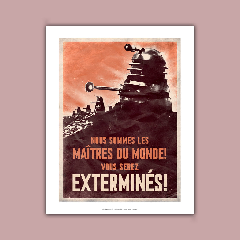 Dalek 'EXTERMINES!' Art Print