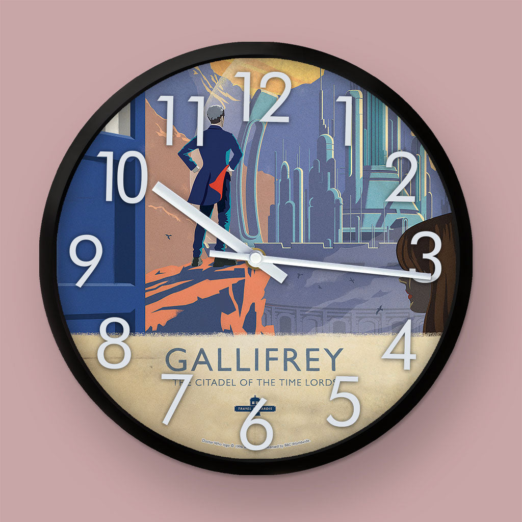 Gallifrey Travel Poster Clock